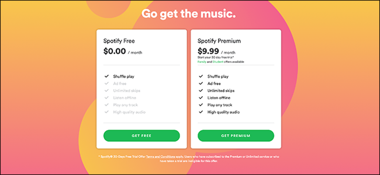 Spotify premium free hulu sign up